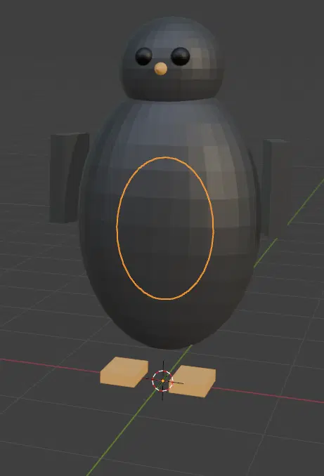 Blender MCPで生成したペンギンの3Dモデル（検証①）