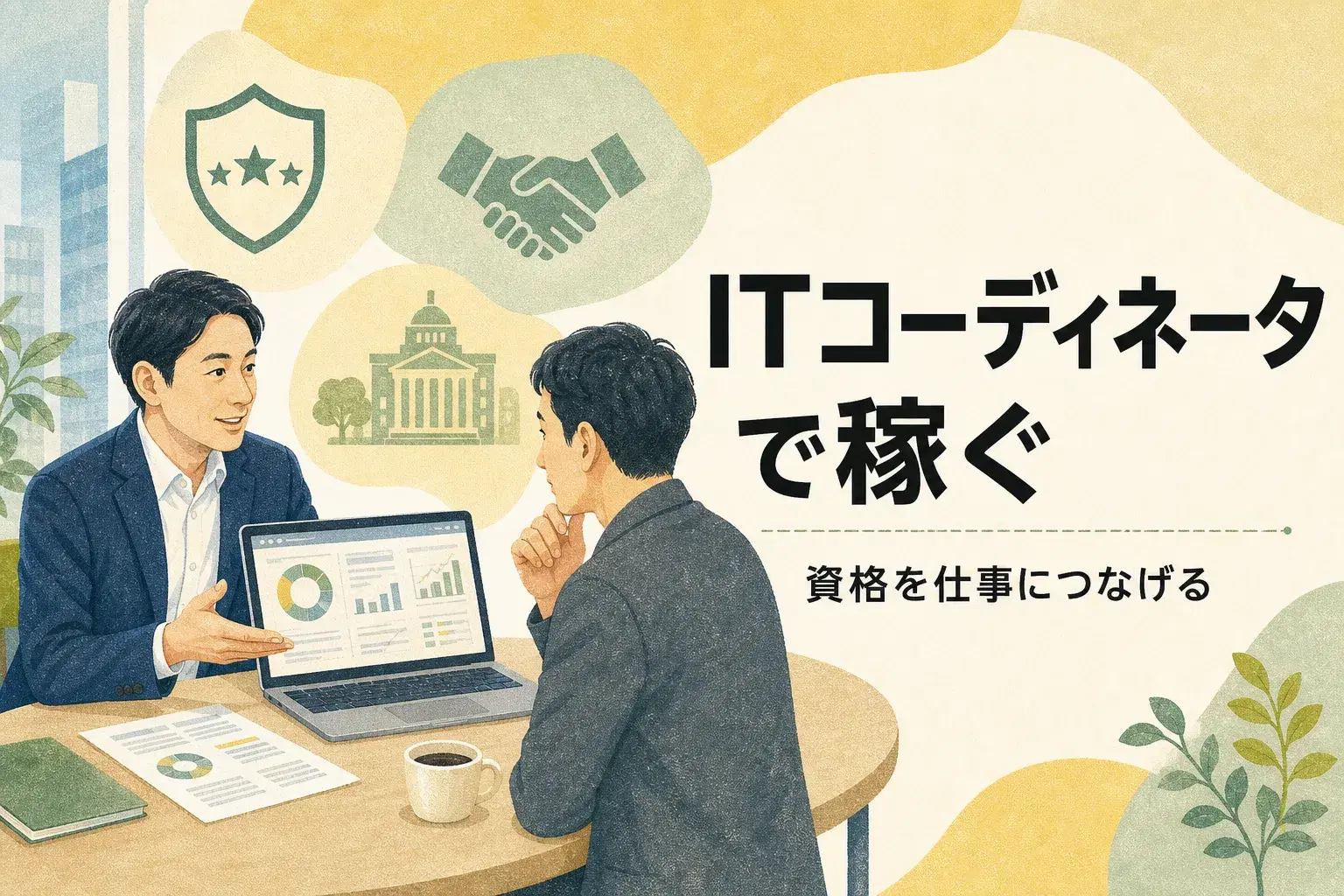 ITコーディネータ資格を仕事につなげるイメージ